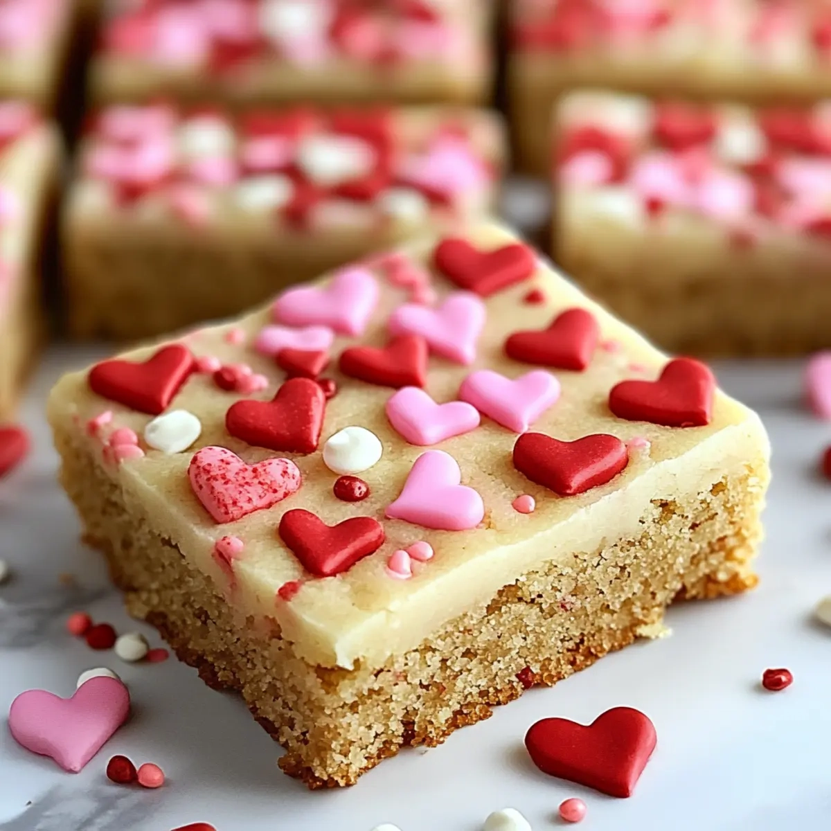 Chewy Valentine Sugar Cookie Bars