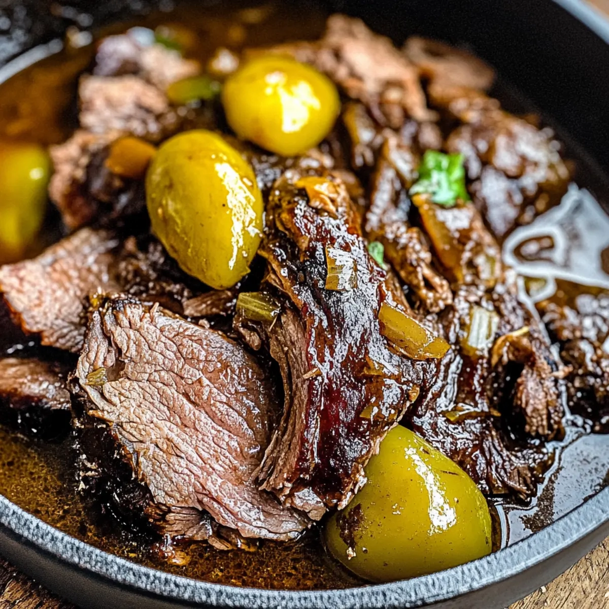 Garlicky Mississippi Pot Roast